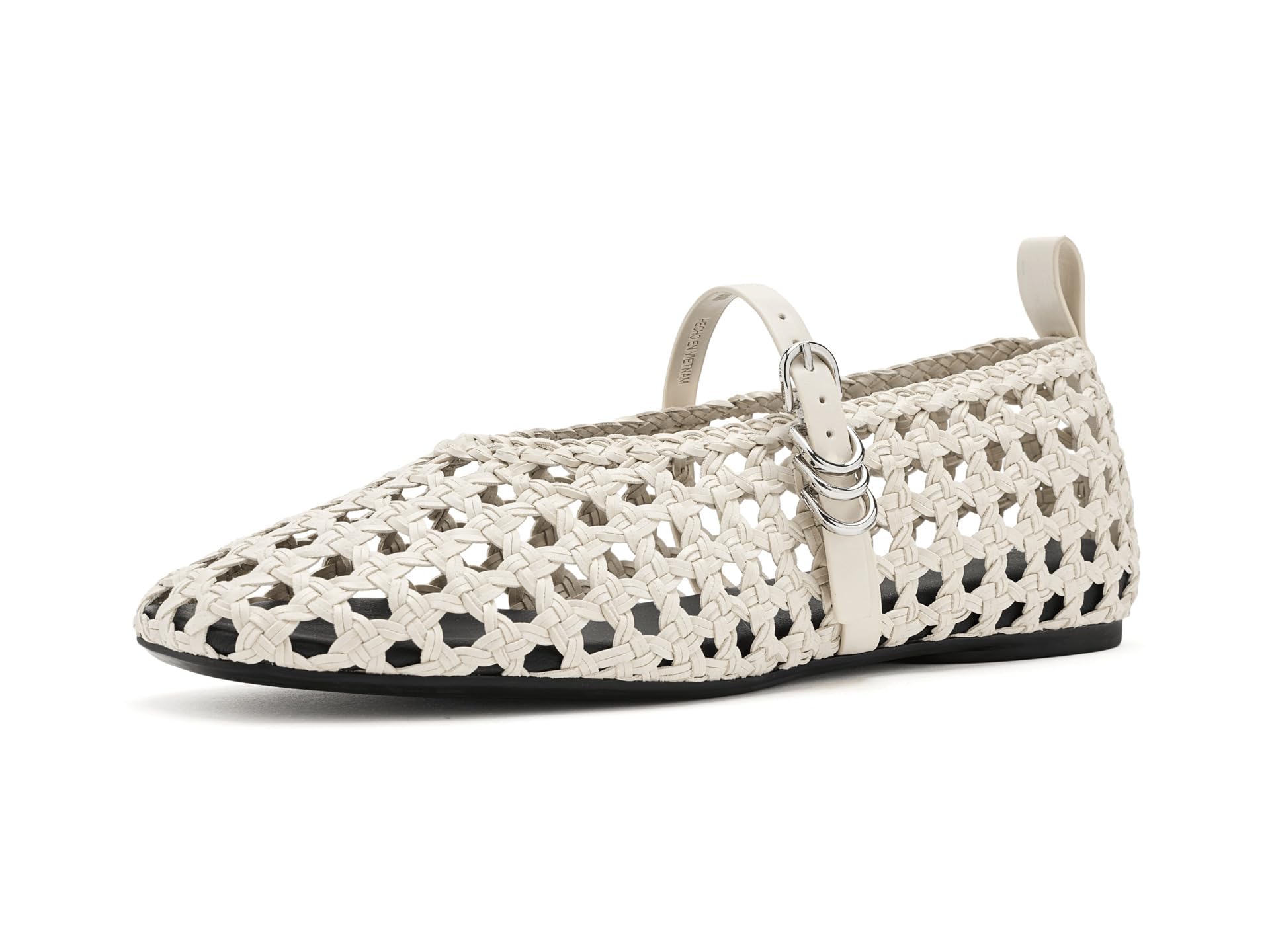 Spire Woven Faux Leather Mary Janes