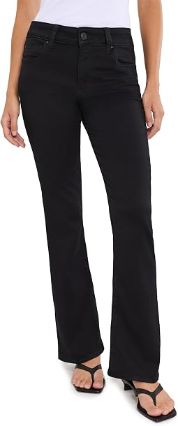 Женские джинсы Natalie Bootcut черного цвета, petite