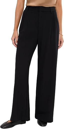 Брюки Petite Cheryl Super High-Rise Wide Leg черного цвета