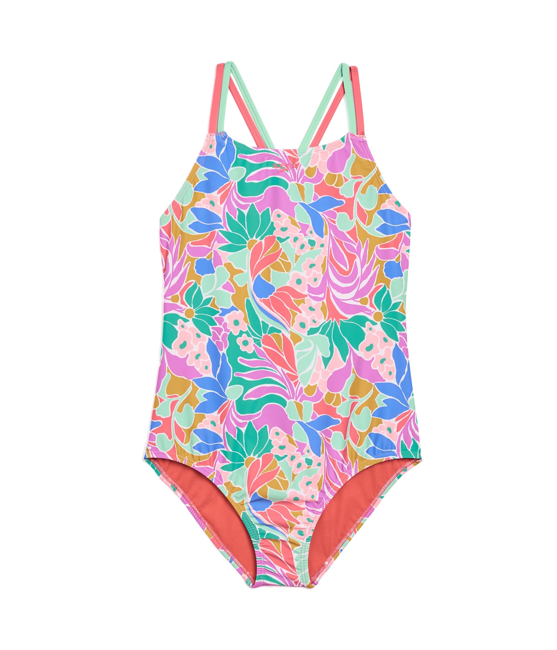 Speedo Kids детский цельный купальник с тонкими бретельками (большой ребенок)