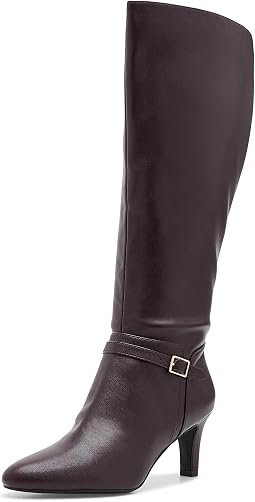 Chocolate Plum Wide Calf