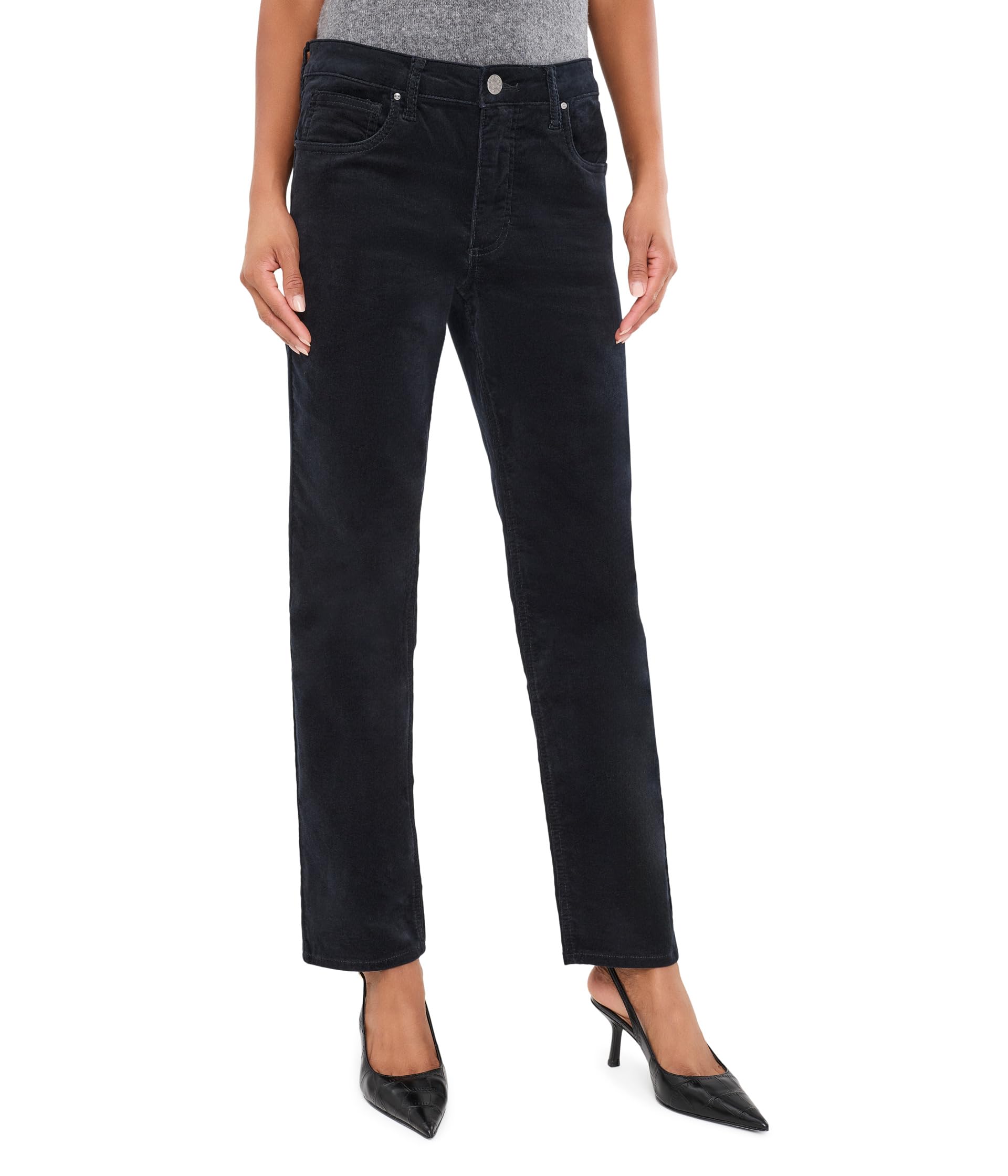 Джинсы Quinn Corduroy High-Rise Fab Ab Mom Jeans