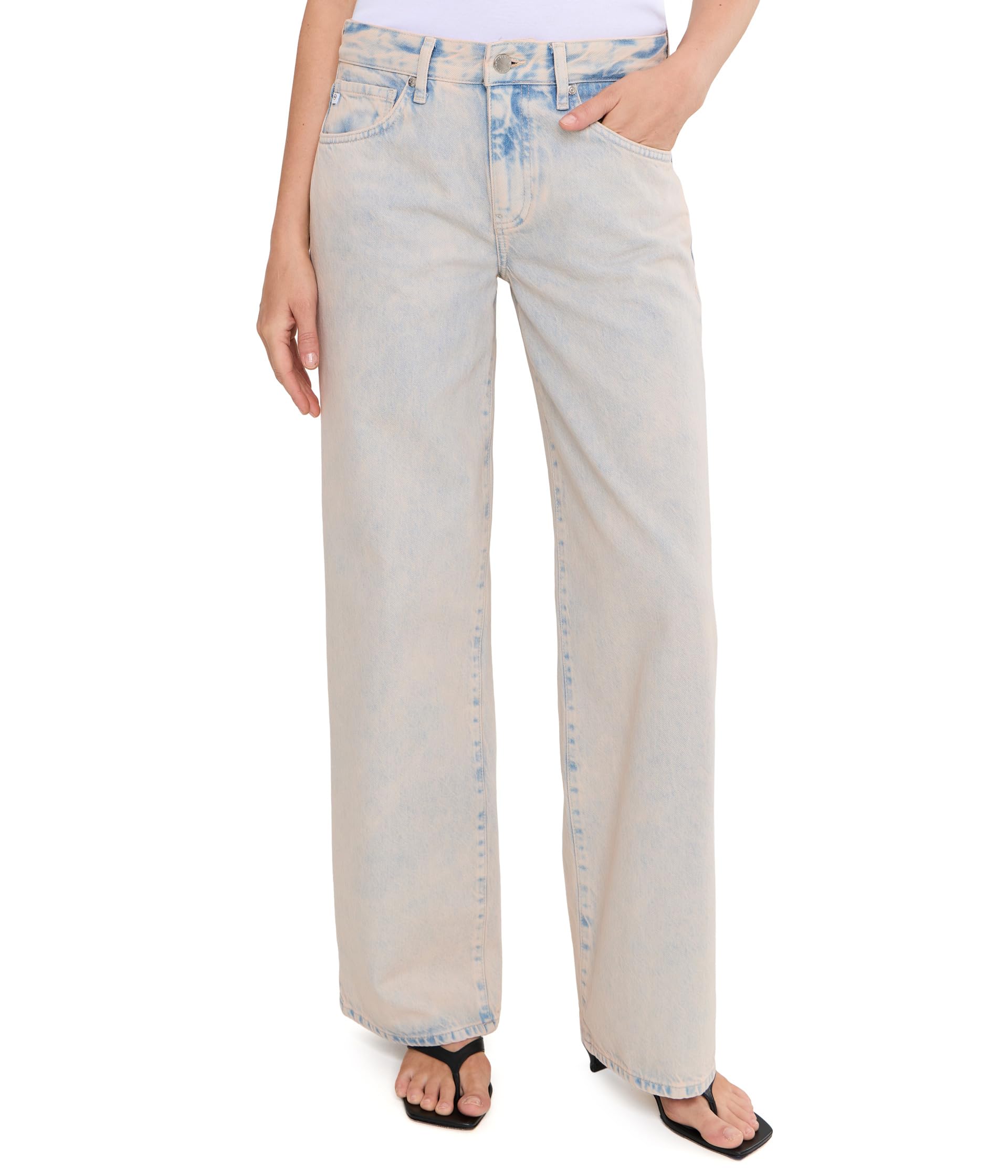 Adria Low Rise Baggy Wide Leg in Mojave Pink