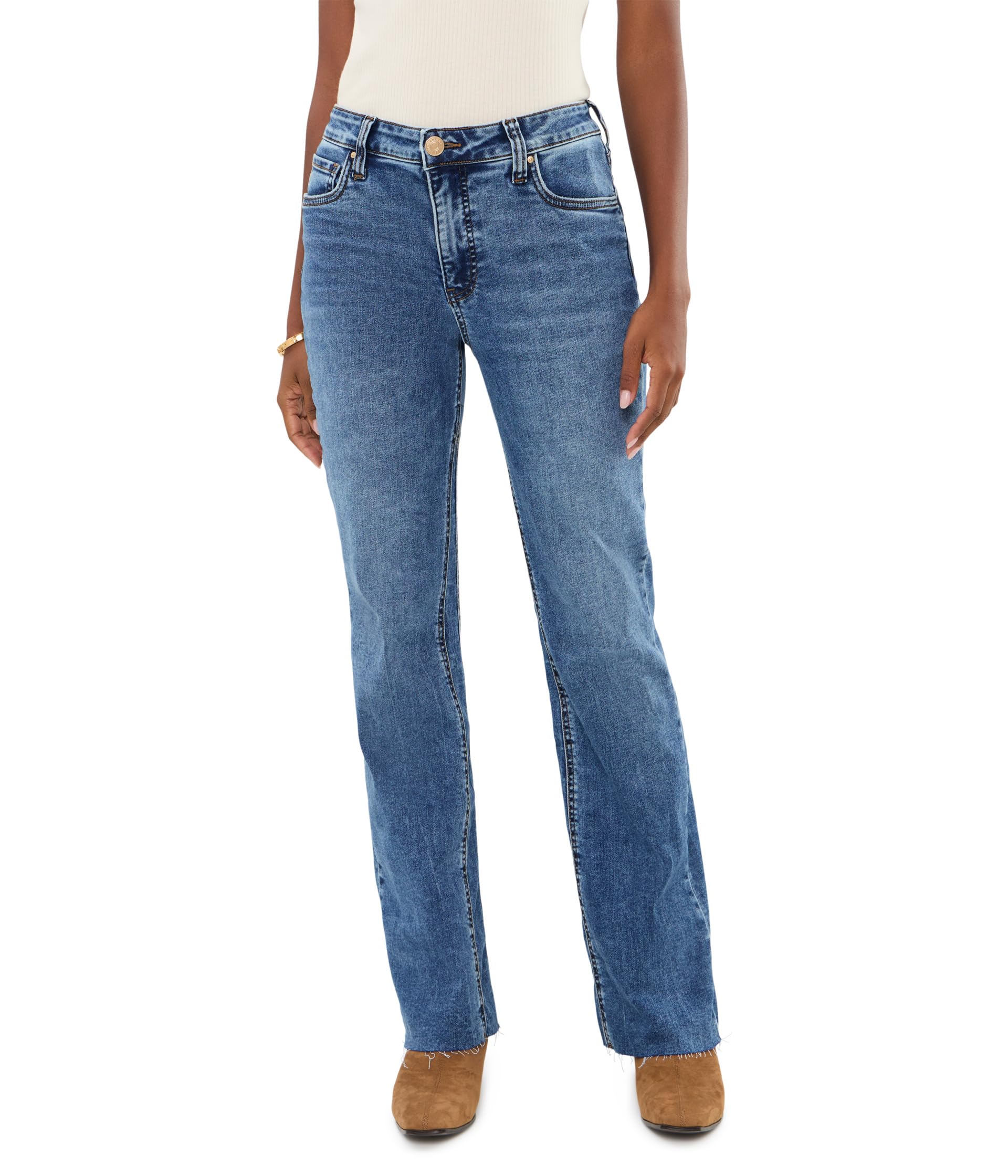 Kelly High-Rise Kick Flare In Heroic
