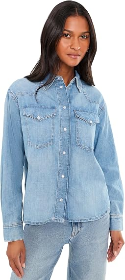 Denim Oversized Western Shirt