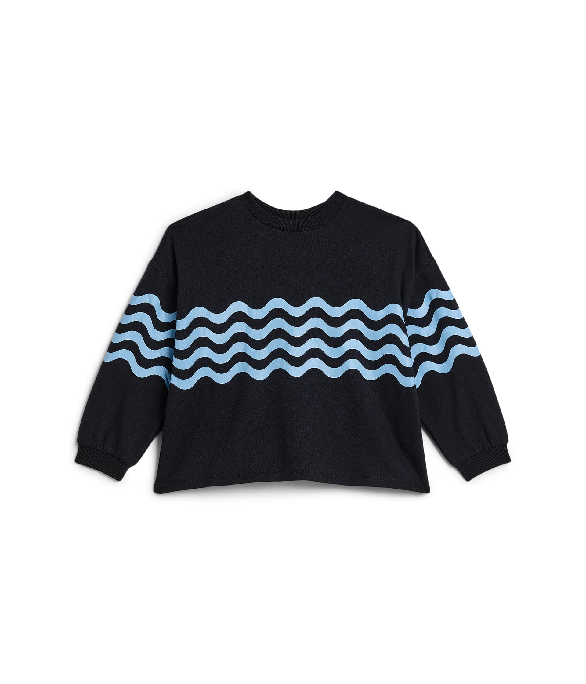 Wave graphic Crew Neck Pullover (Little Kid/Big Kid)