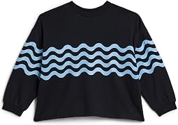 Wave graphic Crew Neck Pullover (Little Kid/Big Kid)