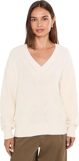 Salt and Sea Wash V-Neck Sweater