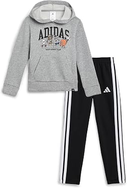 Graphic Heather Fleece Pullover & Joggers Set (Toddler/Little Kid)
