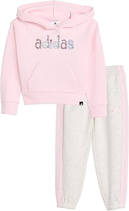 Graphic Hooded Pullover Heather Pant Set (toddler/Little Kid)