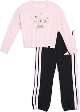 Long Sleeve Tee and Cuff Puff Pant Set (Toddler/Little Kid)