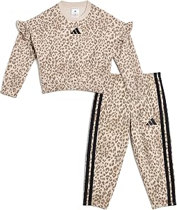AOP Flutter Sleeve Pullover and Barrel Pant Set (Toddler/Little Kid)