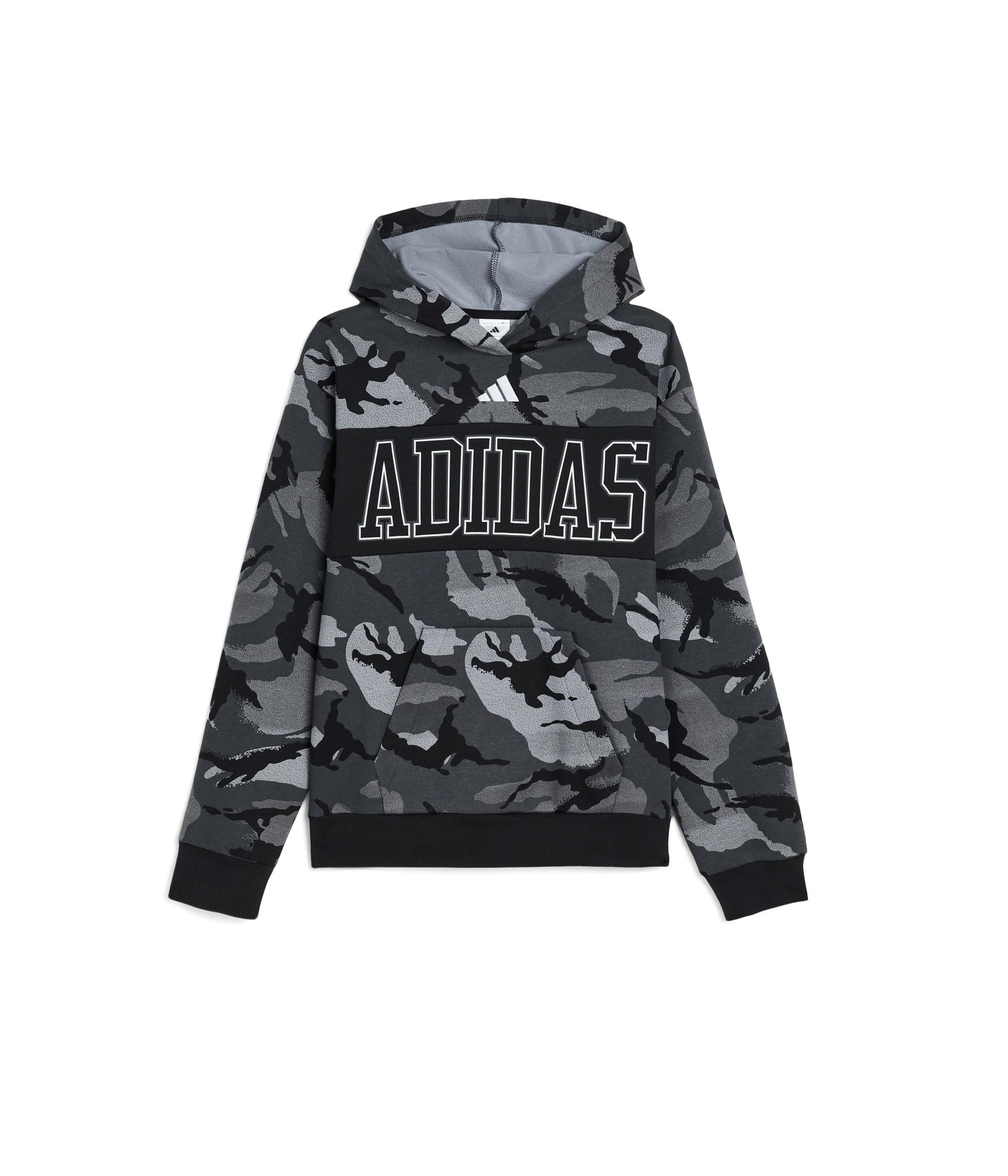 AOP Color-Block Halftone Camo Hooded Pullover (Big Kid)
