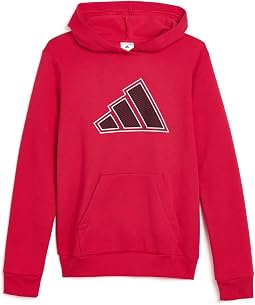 Mesh 3-Bar Fleece Hooded Pullover (Big Kid)