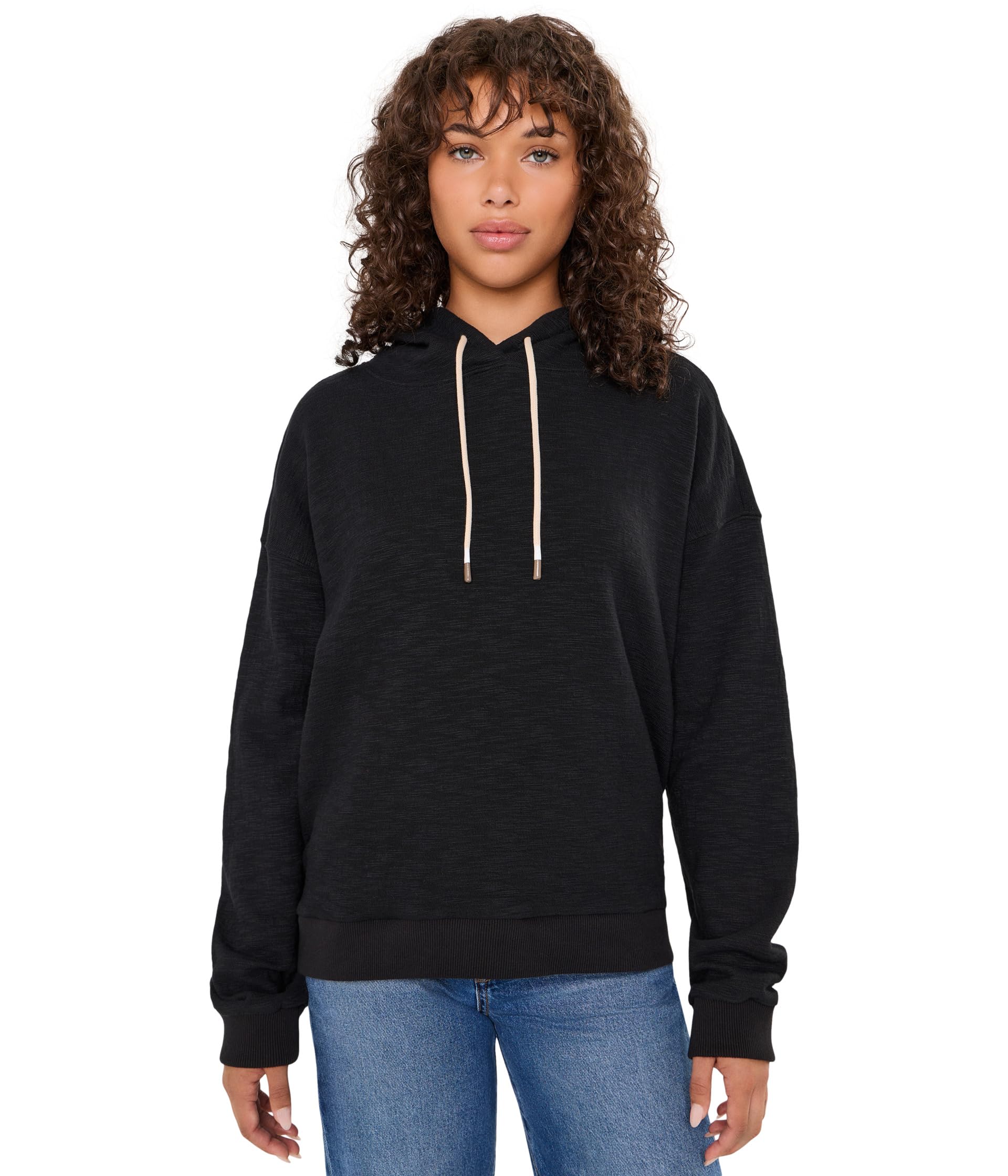 Long Sleeve Hi-Low Hoodie Sweatshirt