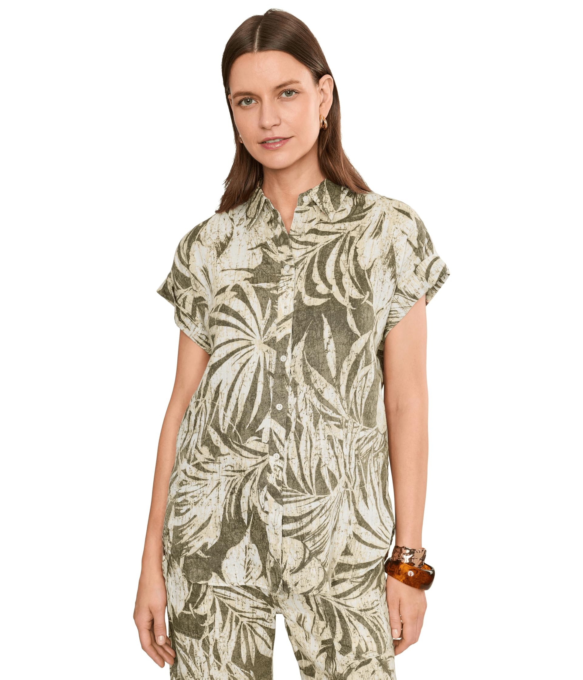 Relaxed Fit Print Short Sleeve Shirt