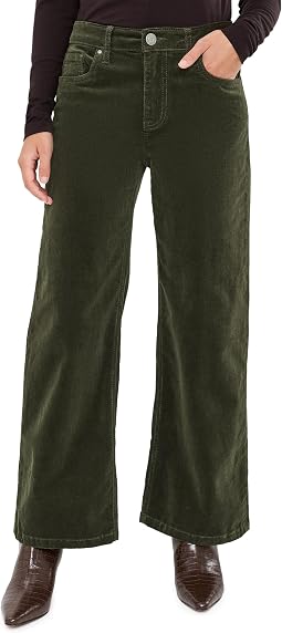 Petite Jeans Corduroy High-Rise Wide Leg