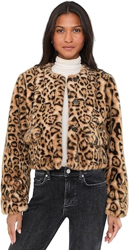 Куртка Animal Instinct Leopard Faux Fur