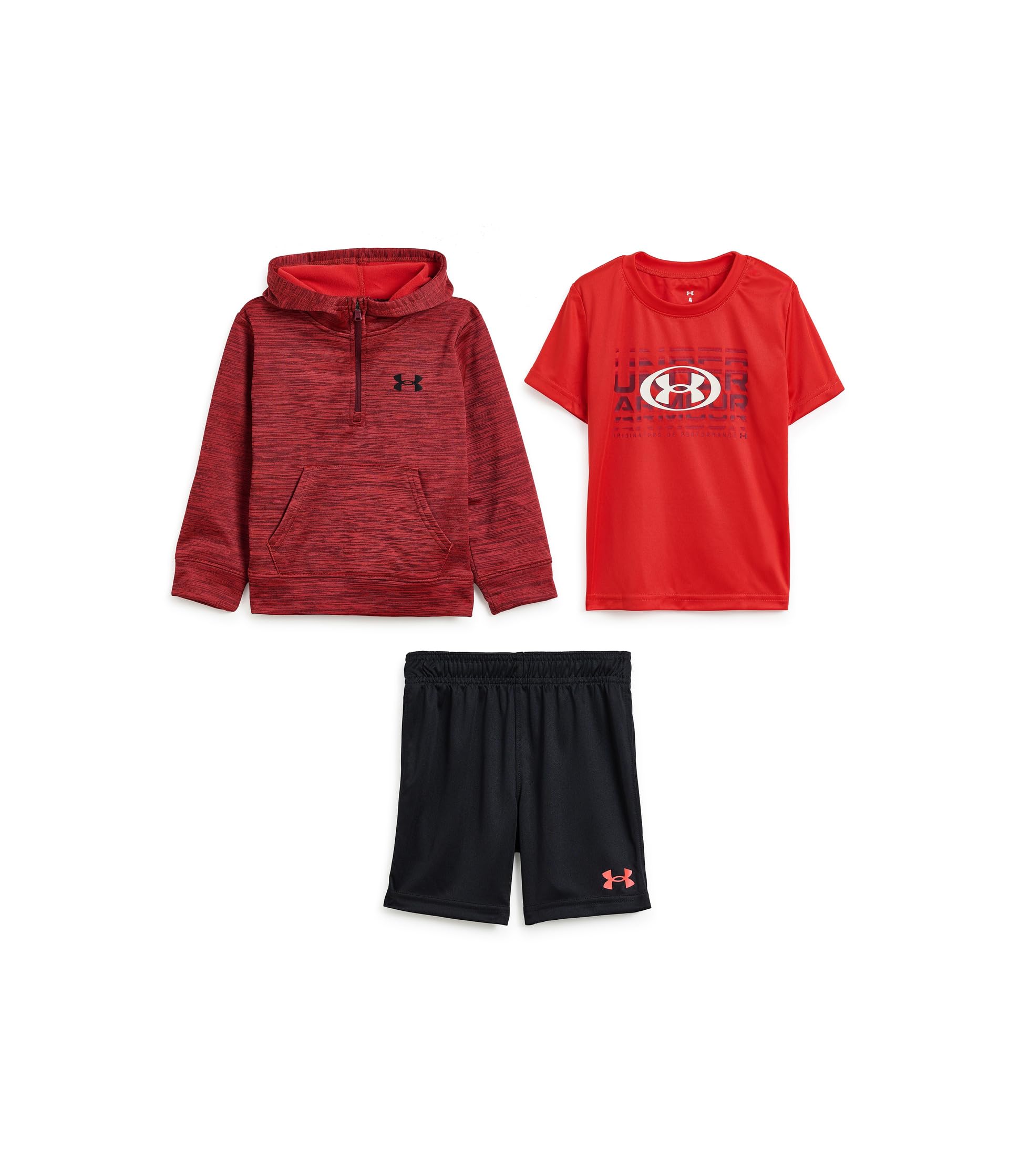 Three-Piece Hoodie Shorts Set (Little Kid/Big Kid)