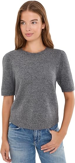 Agatha Short Sleeve Crew Neck Pullover Sweater