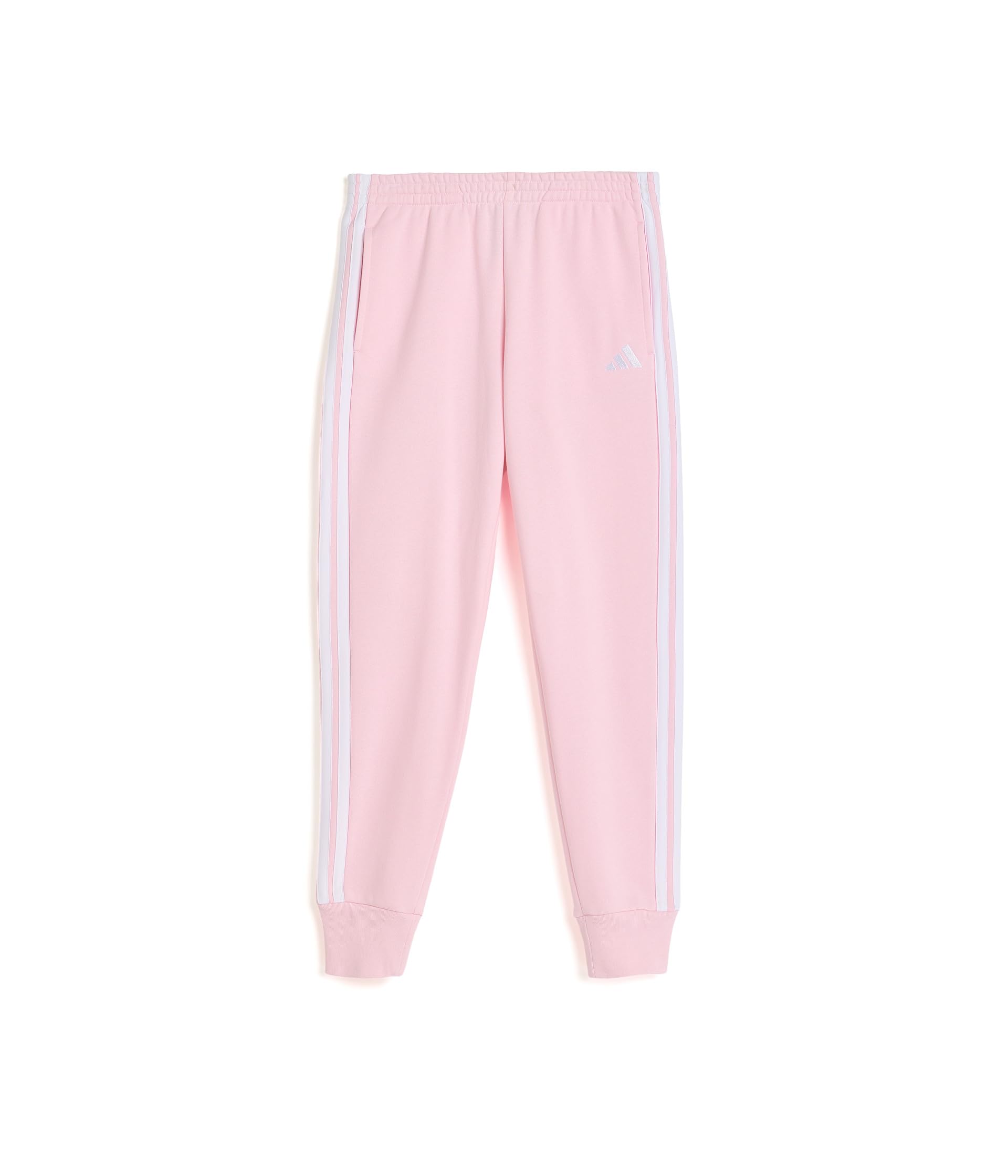 Elastic Waistband 3-Stripe Rib Cuff Joggers (Big Kid)