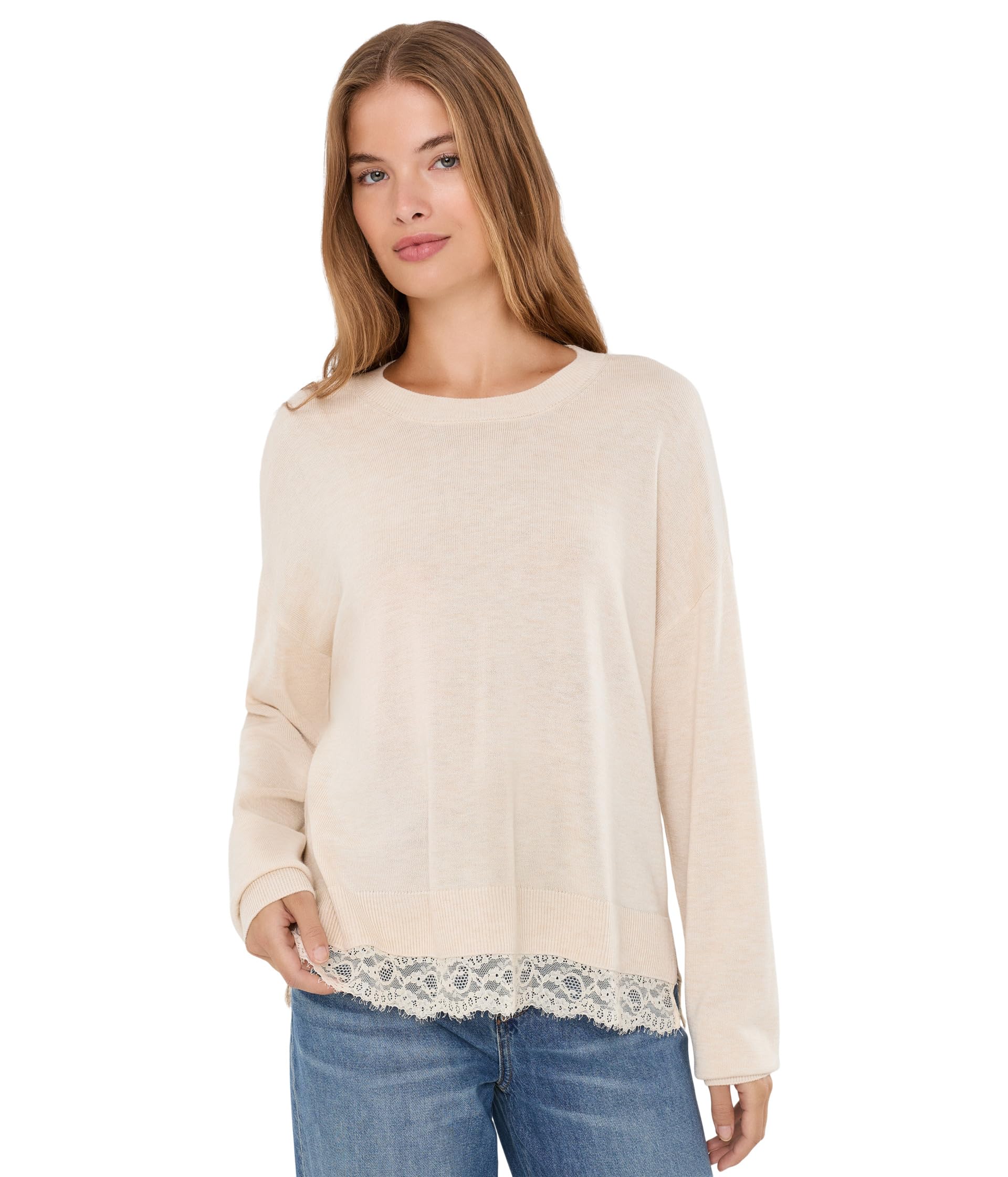 Georgie Lace Trim Pullover