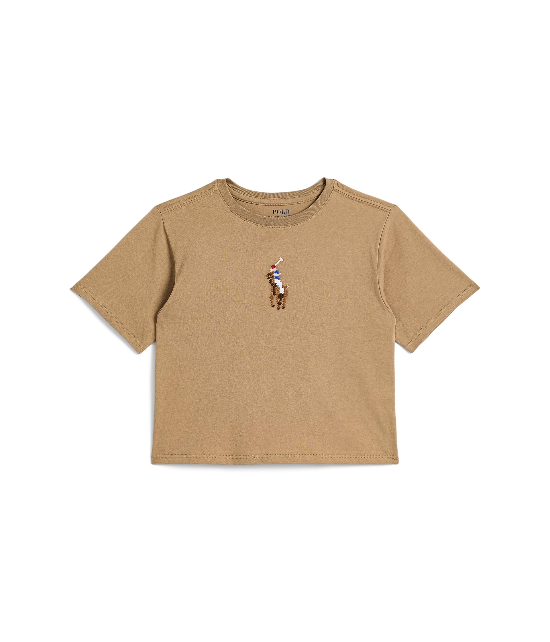 Big Pony Cotton Jersey Boxy Tee (Big Kid)