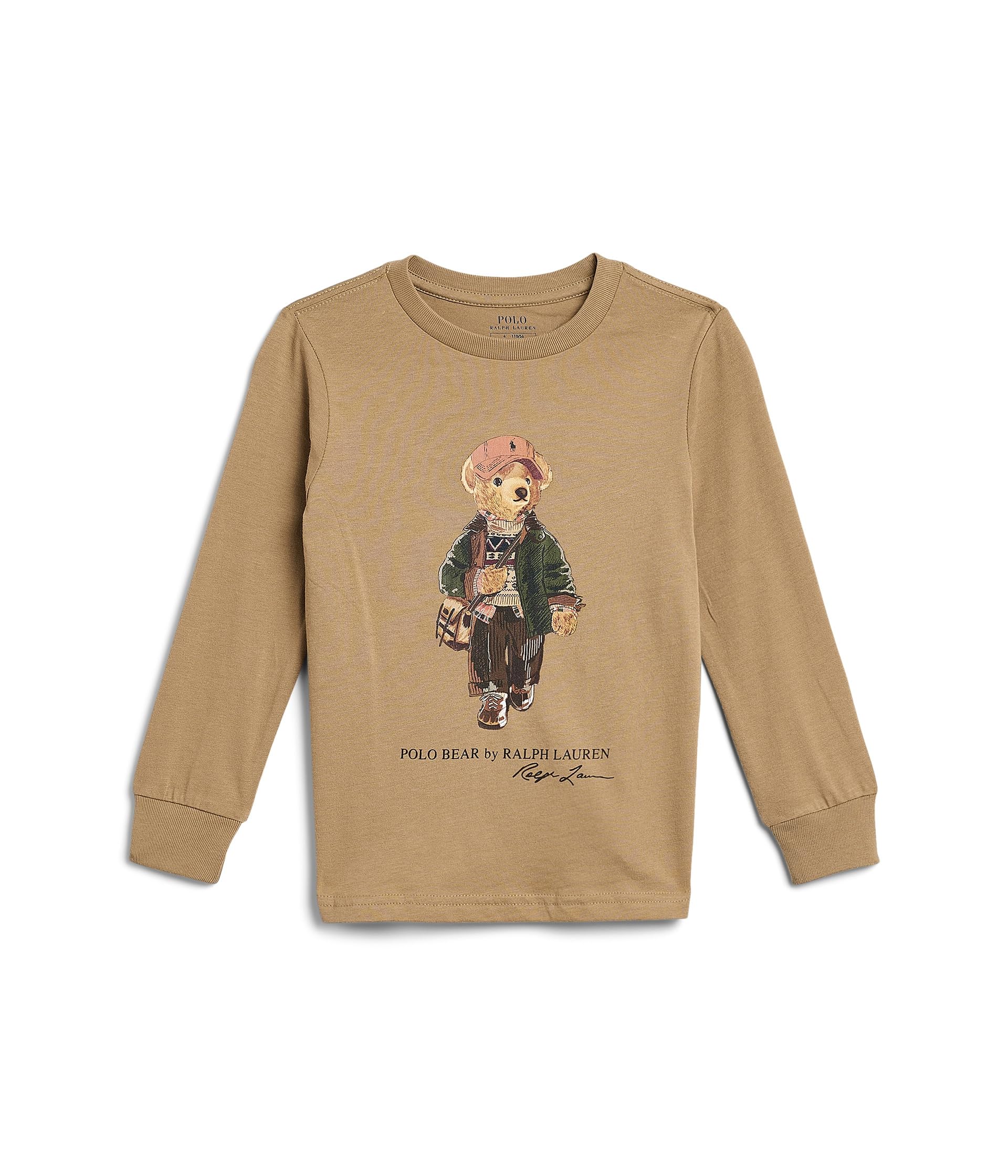 Polo Bear Cotton Long Sleeve Tee (Toddler/Little Kid)