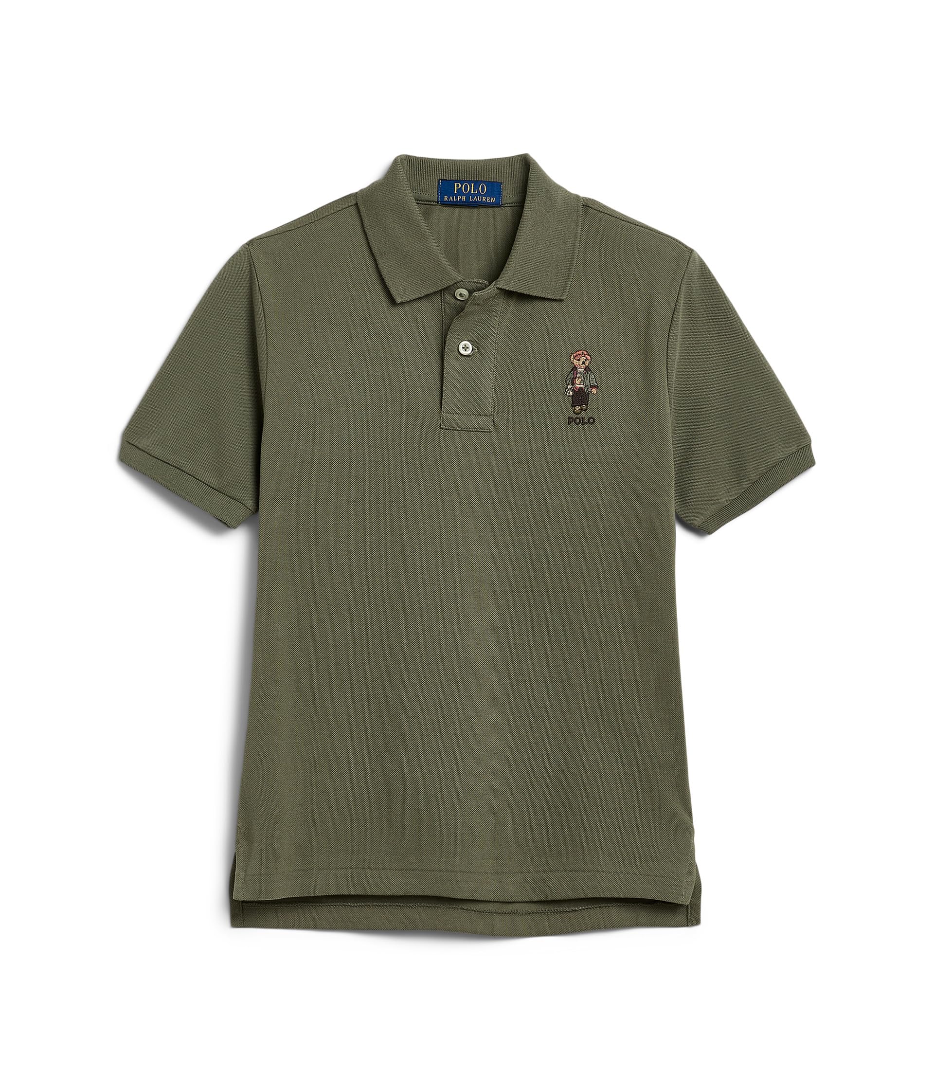 Polo Bear Cotton Mesh Polo Shirt (Big Kid)