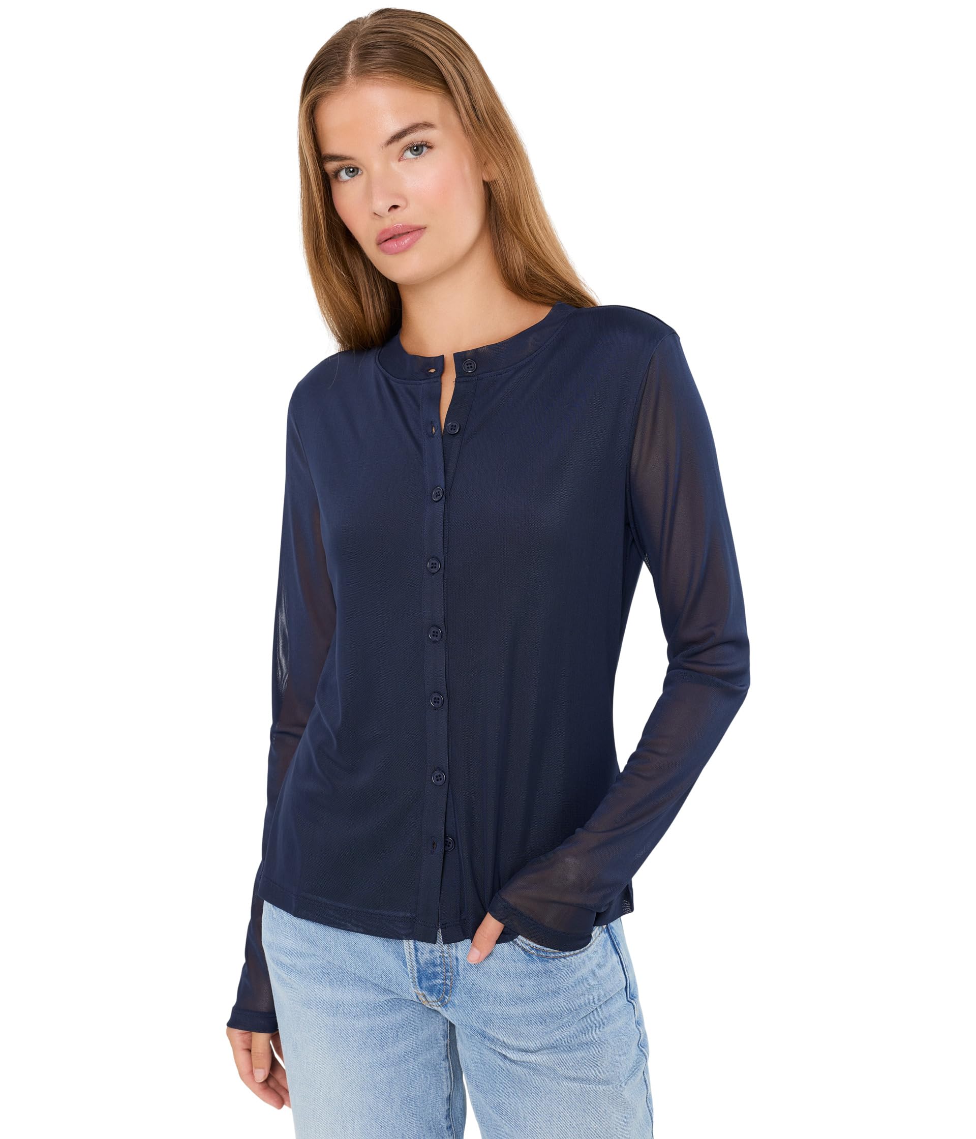 Mesh Long Sleeve Cardi