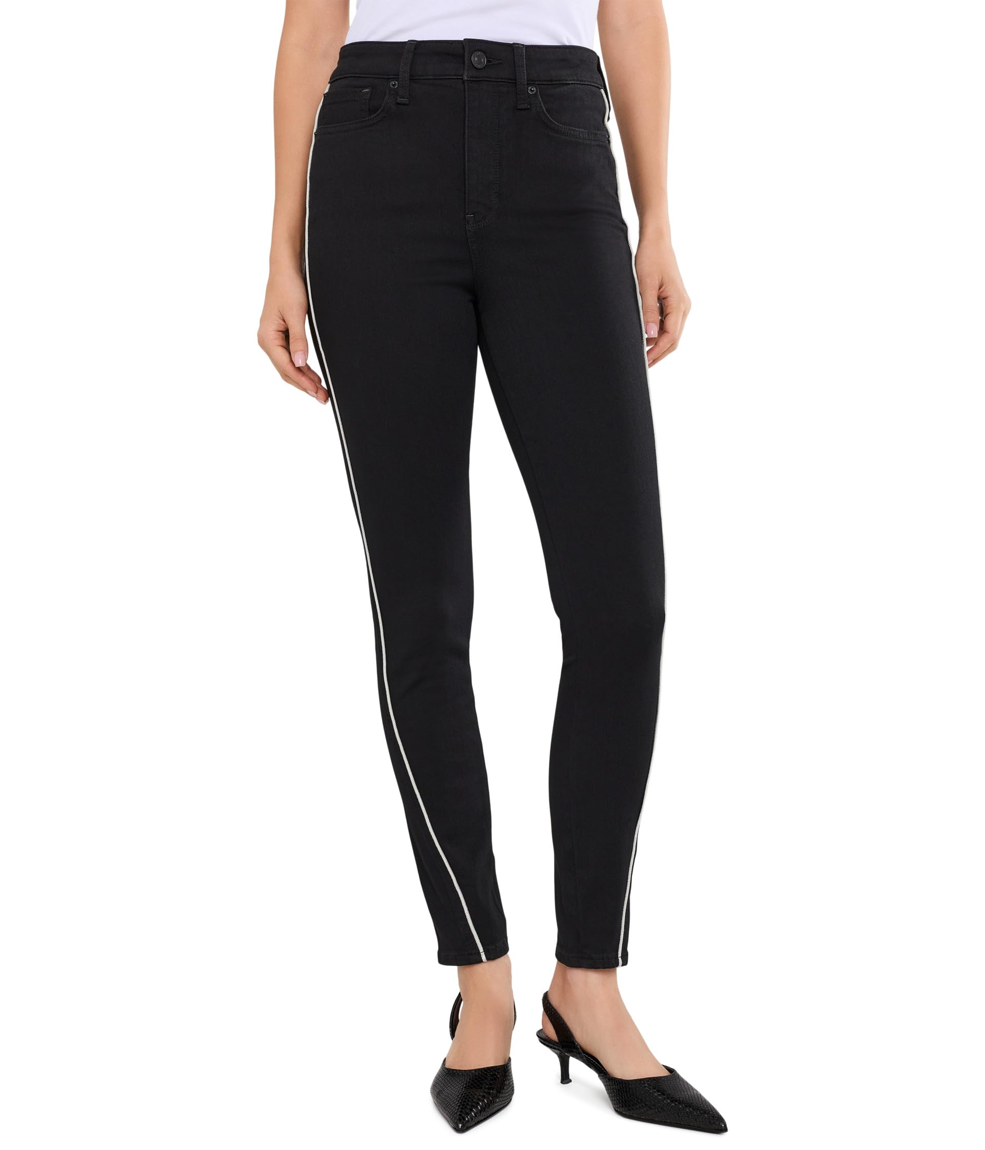Джинсы High-Rise Ami Skinny Contour Piping