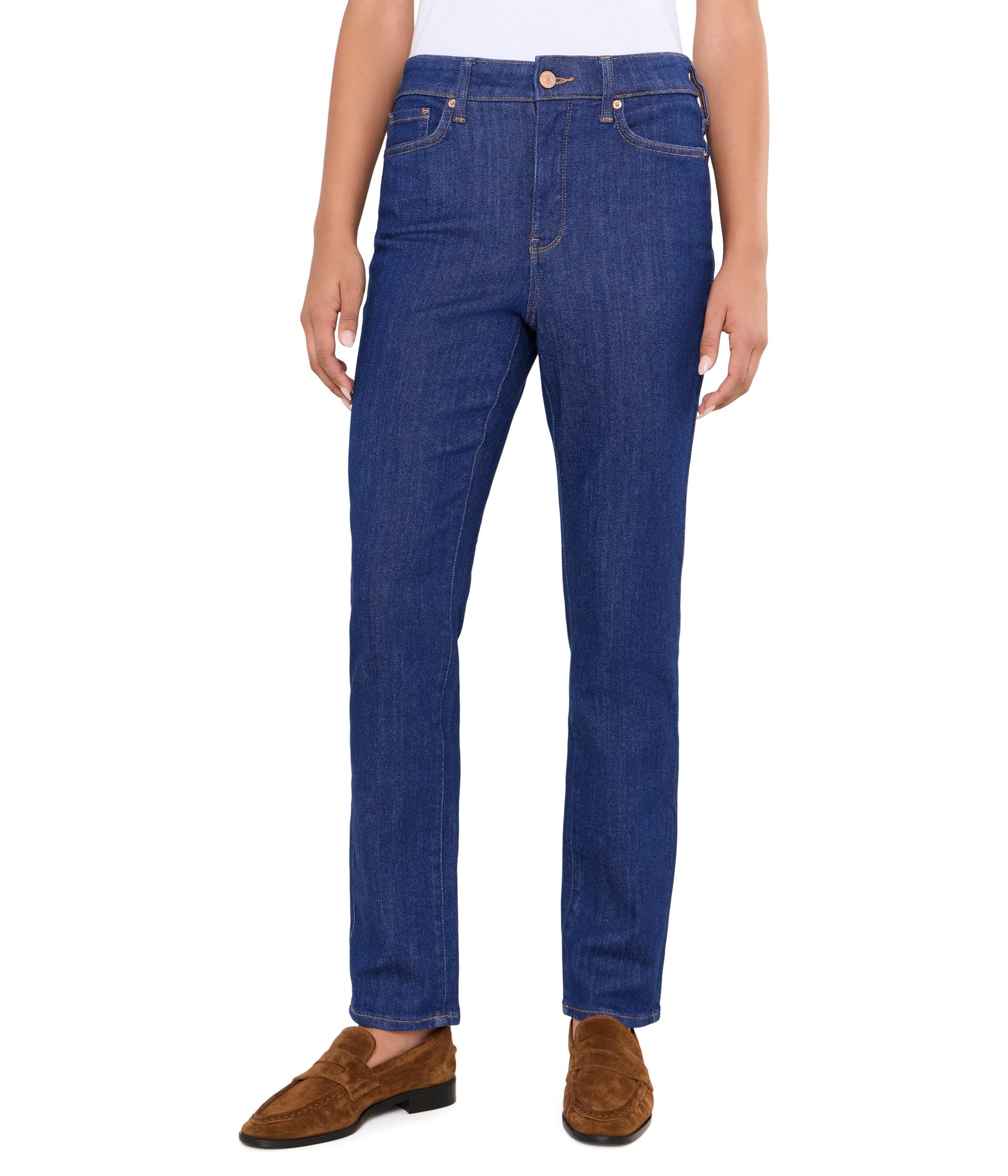High-Rise Sheri Slim Straight Jeans