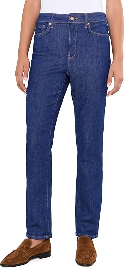High-Rise Sheri Slim Straight Jeans