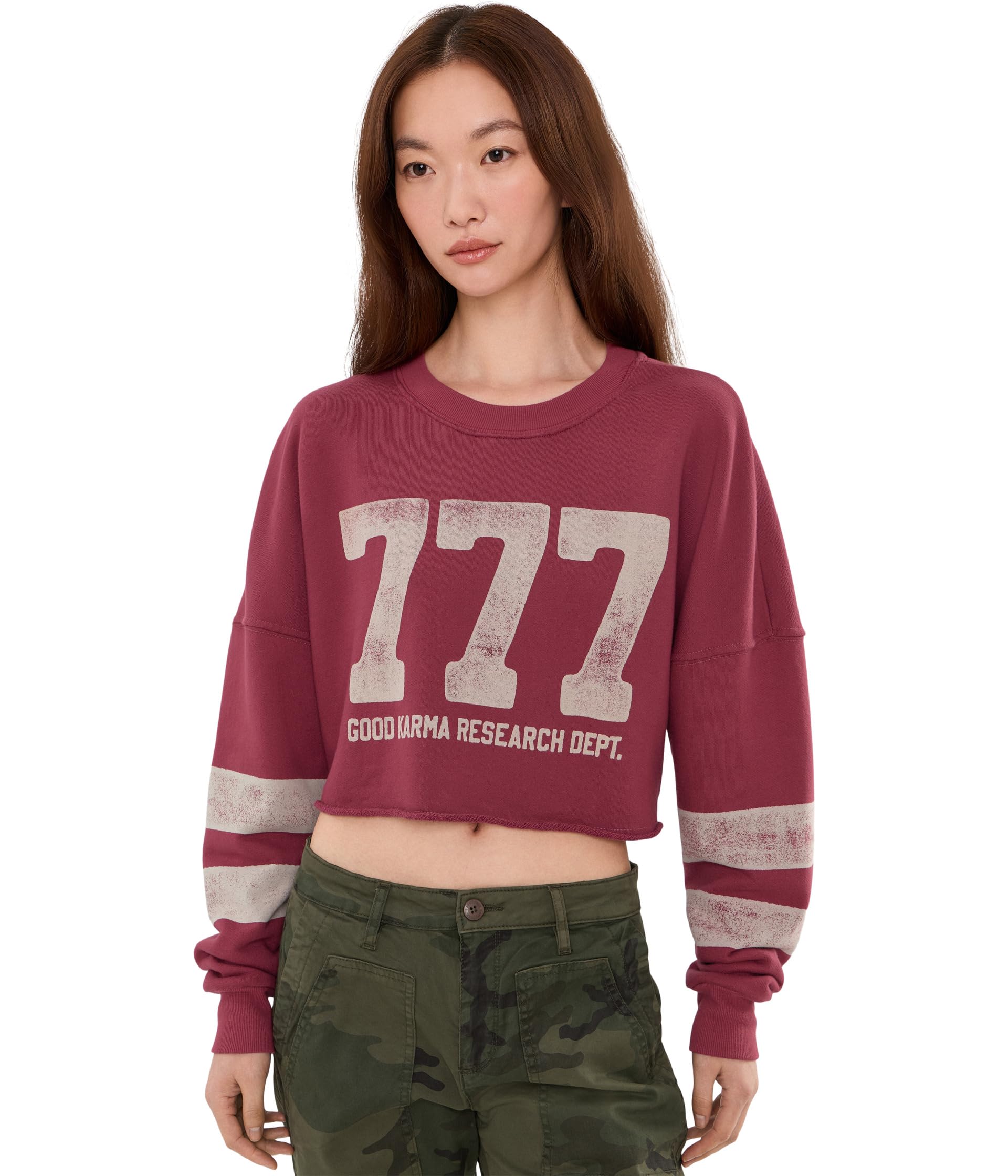 777 Drina Crop Crew Sweatshirt