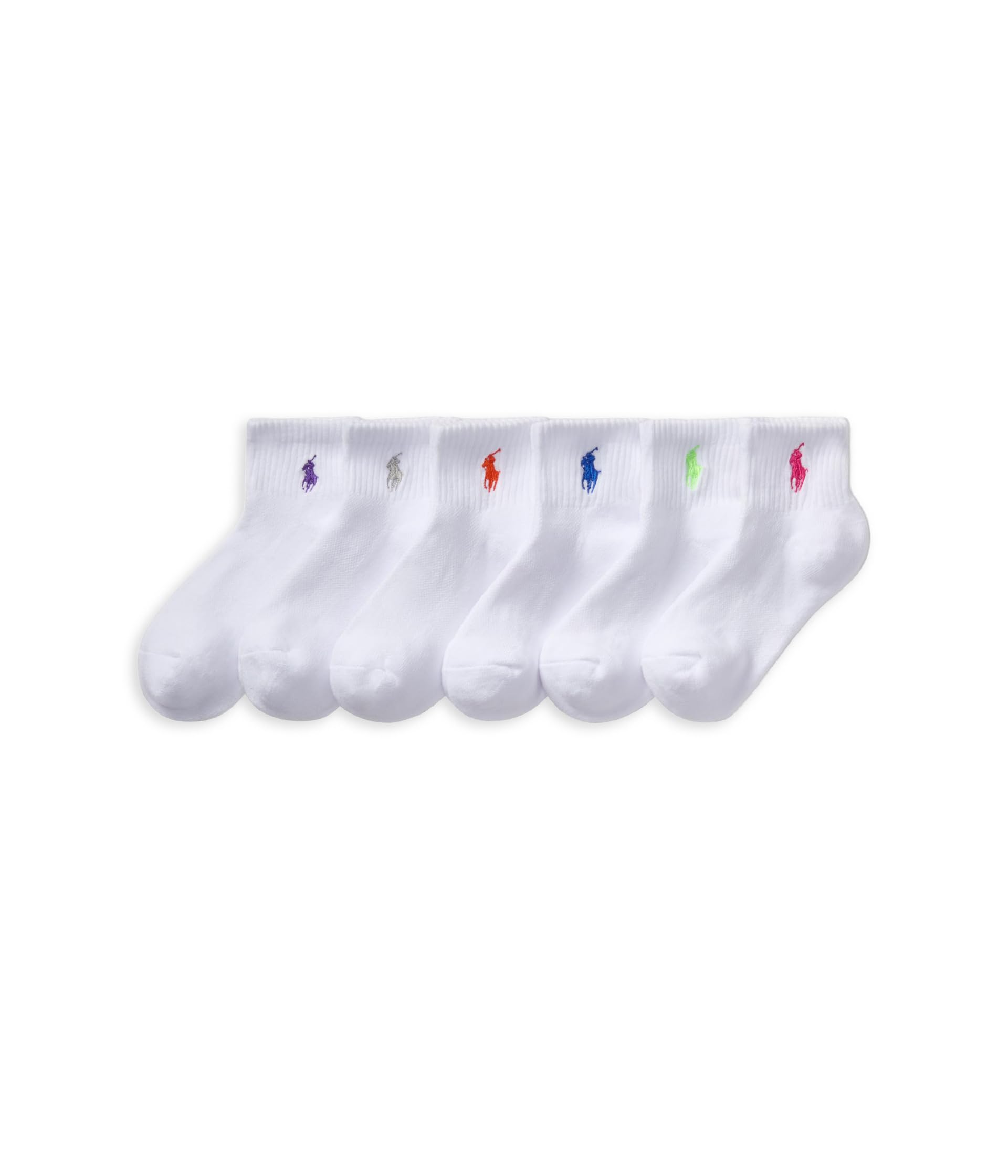 Athletic Performance 6-Pack Quarter Socks (Infant/Toddler/Little Kid)