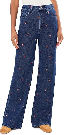 Far Out High-Rise Wide Leg in Cherry Avenue
