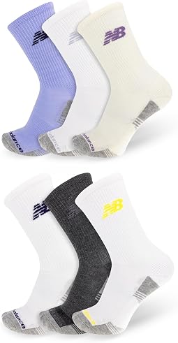 Performance Cushioned 6-Pack Crew Socks