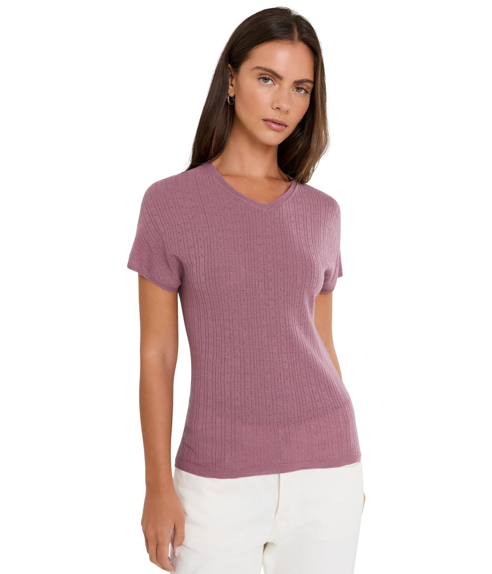 Футболка Pointelle V-Neck