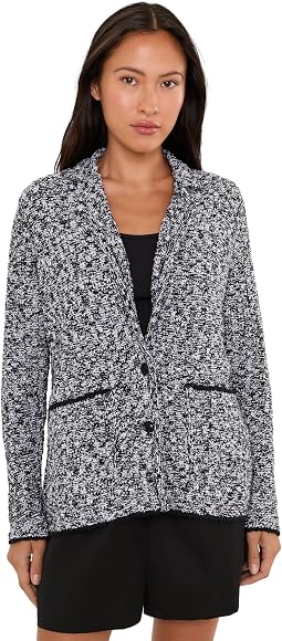 Petite Peruvian Cotton Cloud Notch Collar Jacket