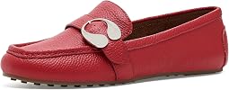 Rich Red Tumbled Leather