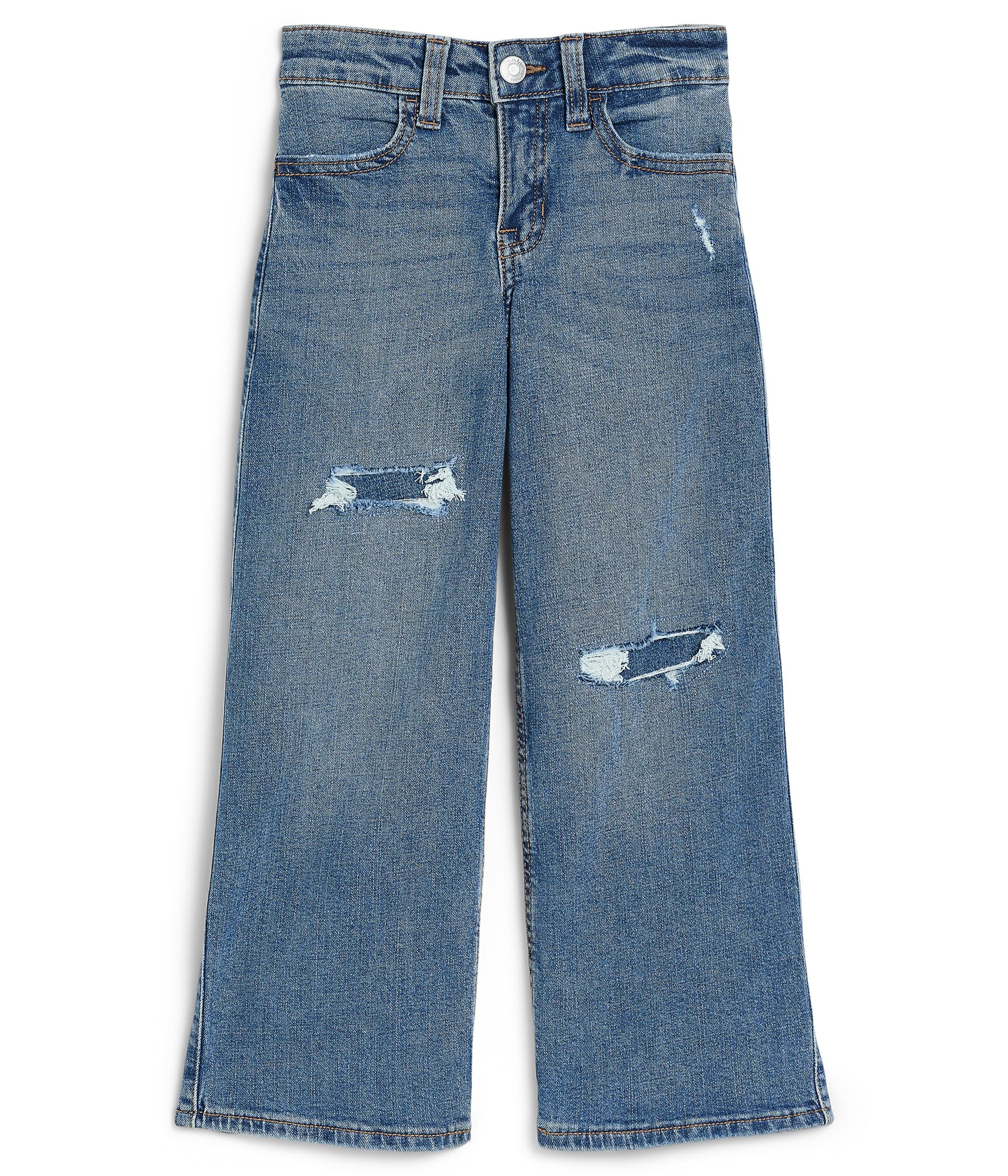abercrombie kids женские джинсы с высокой посадкой и широкими штанинами (для девочек старшего возраста)