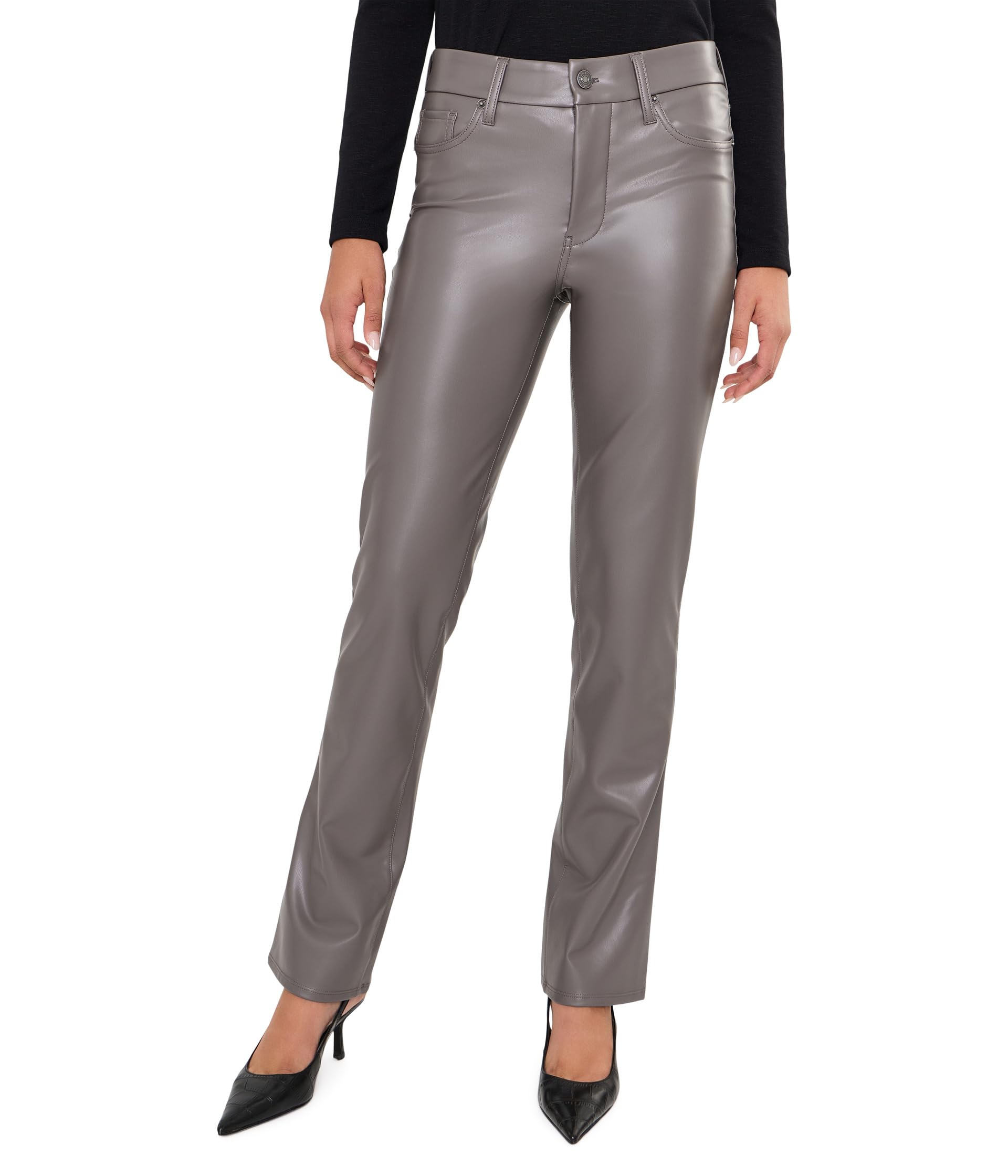 Faux Leather Marilyn Straight Pants