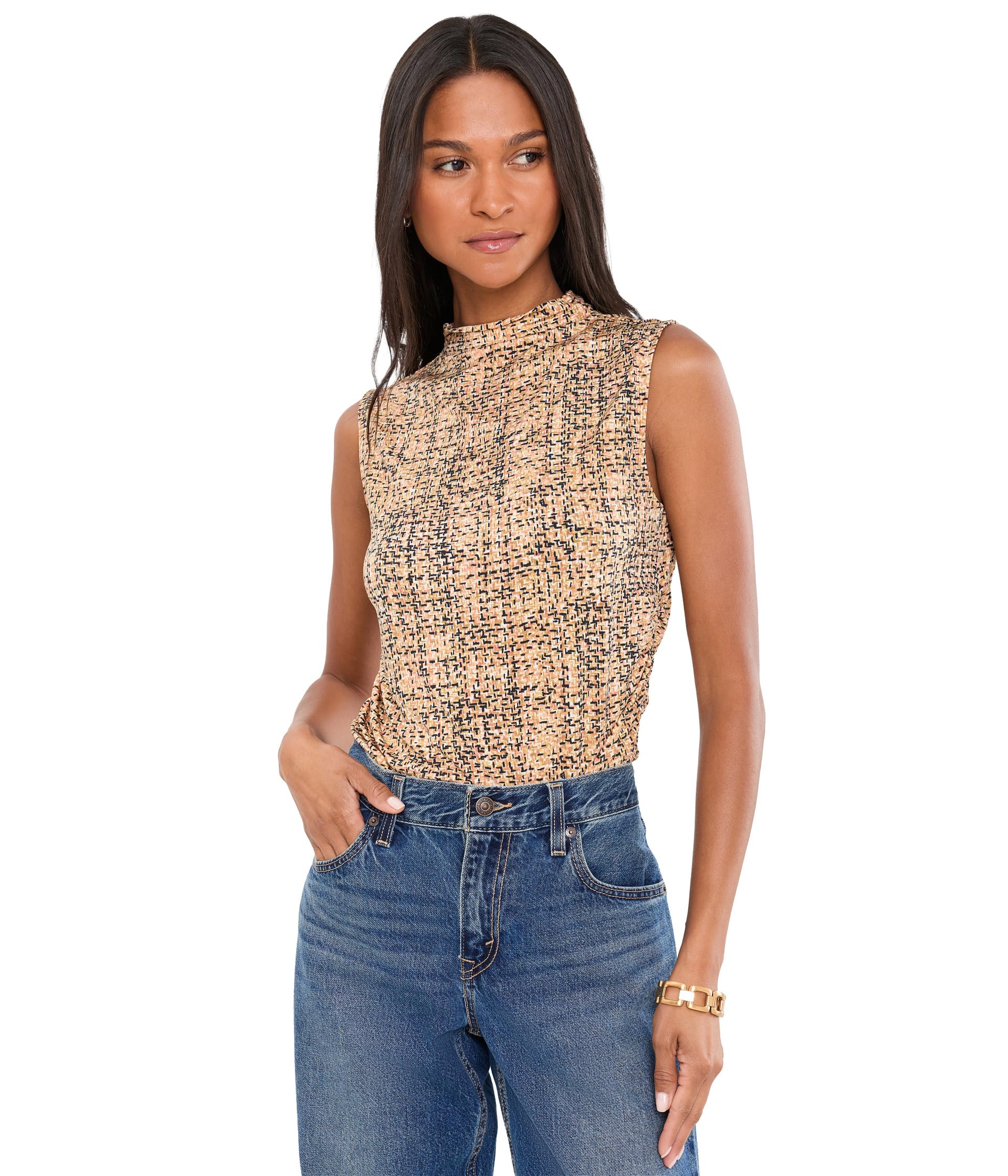 Топ Printed Tweed Knit