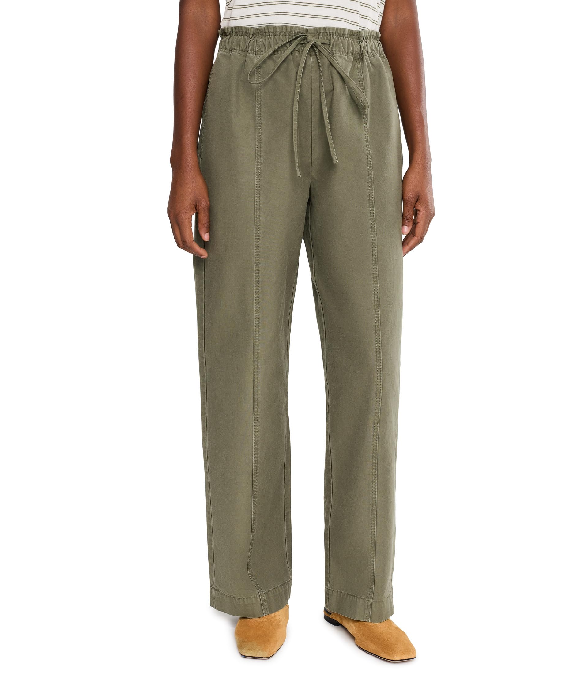 Cotton Twill Drawstring Pants