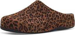 Shuv Suede Leopard Mules