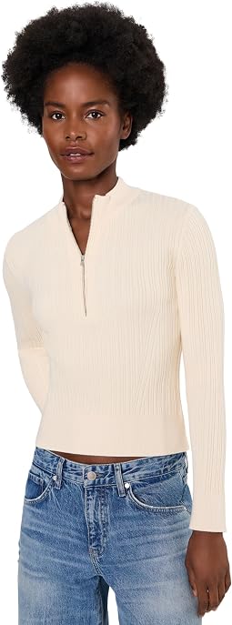 1/2 Zip Ribbed Sweater