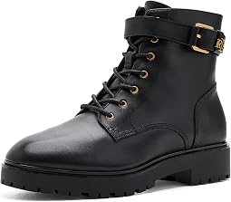 Allyson Calfskin Logo-Keeper Booties