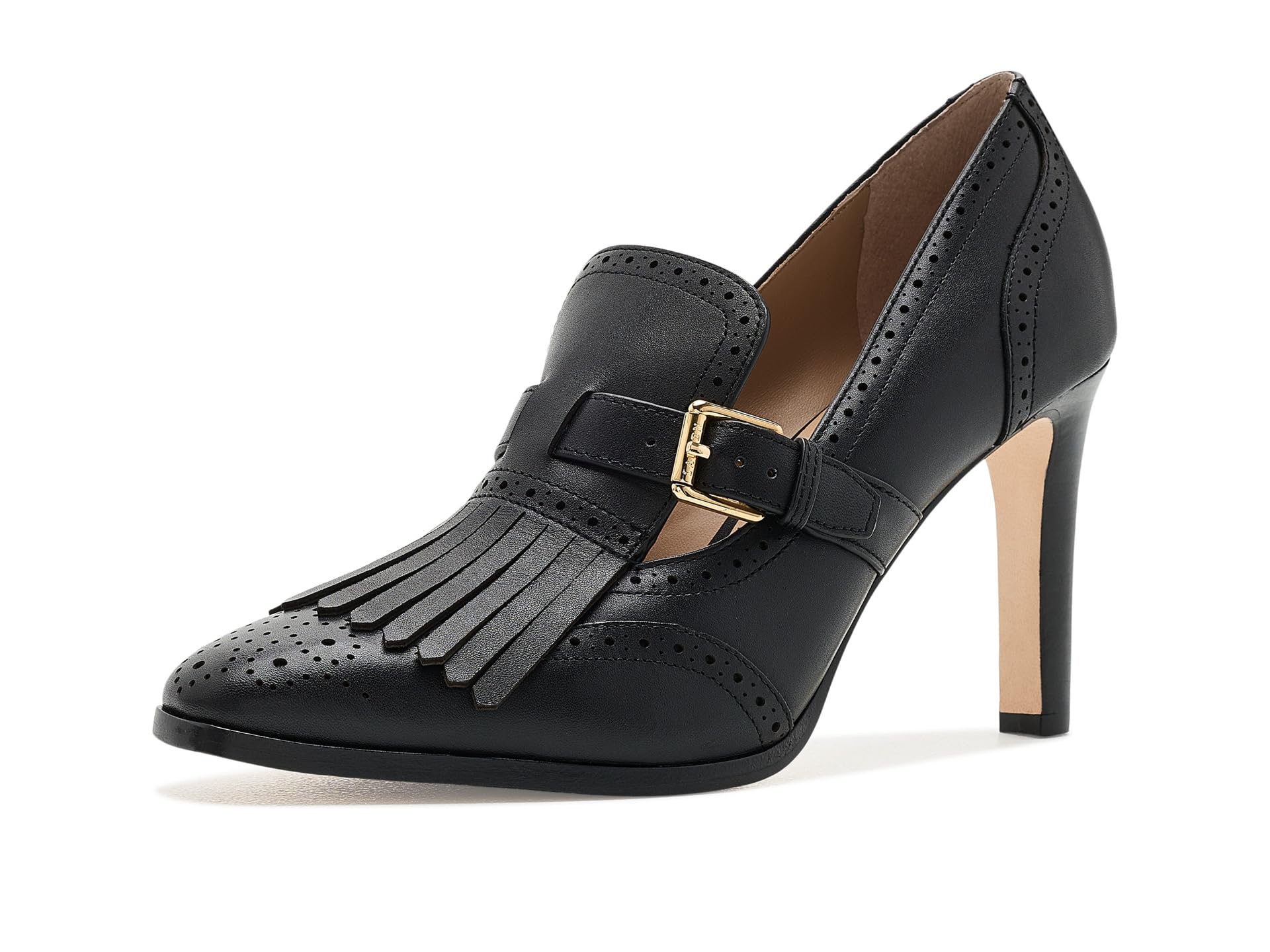 Colleen Perforated Calfskin Kiltie Pumps