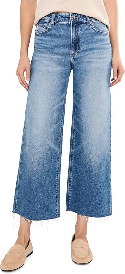 Saige Wide Leg Crop Mid-Rise Fit Jeans in 17 Years Duet