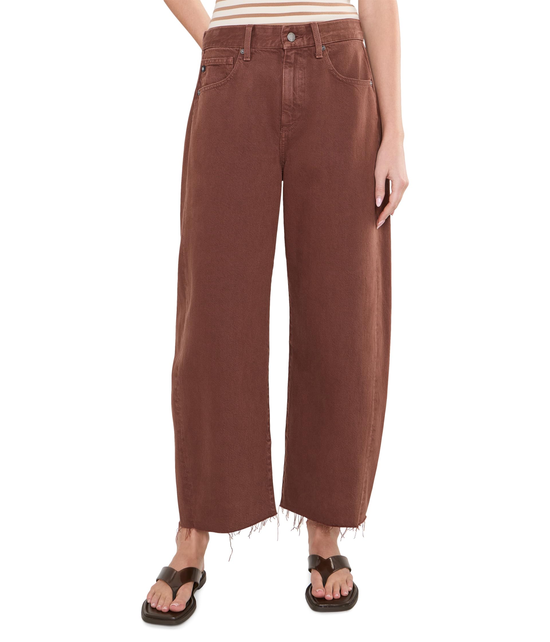 Джинсы Hattie Crop High-Rise Barrel